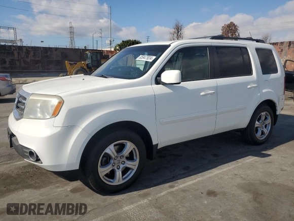 2014 Honda Pilot EX-L with VIN 5FNYF3H77EB018900, listed as a Copart auction lot 85947924 with 74,842 mi miles and Salvage Title. Bid and sale history available at DreamBid. Image 1.