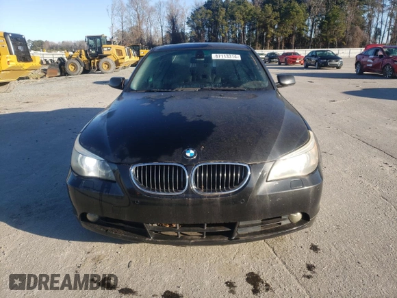 2005 BMW 5 Series 545i with VIN WBANB33515CN67281, listed as a Copart auction lot 87113314 with 102,977 mi miles and Clean Title. Bid and sale history available at carsss.com. Image 5.