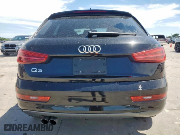 2016 Audi Q3 Premium Plus with VIN WA1BFCFS5GR023114, listed as a Copart auction lot 57947165 with 55,079 mi miles and Salvage title. Bid and sale history available at DreamBid. Image 6.