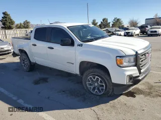 2022 GMC Canyon 4WD AT4 w/Leather with VIN 1GTG6FEN2N1200285, listed as a Copart auction lot 44564205 with 118,711 mi miles and Salvage Title. Bid and sale history available at carsss.com. Image 4.