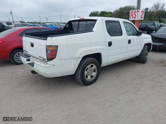 2007 Honda Ridgeline RT with VIN 2HJYK16267H543284, listed as a IAAI auction lot 41625102 with 223,826 mi miles. Bid and sale history available at carsss.com. Image 4.