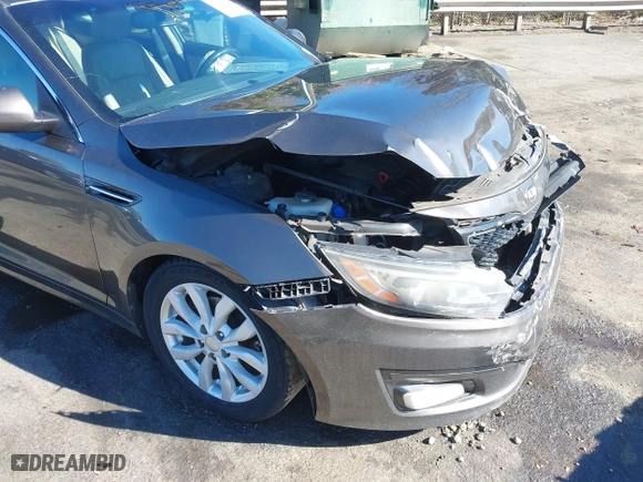 2014 Kia Optima EX with VIN 5XXGN4A78EG320367, listed as a IAAI auction lot 41858824 with 216,987 mi miles. Bid and sale history available at carsss.com. Image 17.
