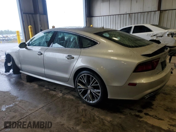 2018 Audi A7 Premium Plus with VIN WAUW3AFC1JN032336, listed as a Copart auction lot 58100635 with 36,976 mi miles and Salvage title. Bid and sale history available at DreamBid. Image 2.