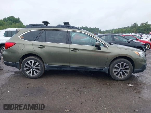 2015 Subaru Outback Limited with VIN 4S4BSENC6F3317707, listed as a IAAI auction lot 42514466 with 108,099 mi miles and . Bid and sale history available at DreamBid. Image 13.