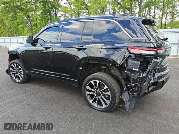 2022 Jeep Grand Cherokee Overland with VIN 1C4RJHDG6N8605367, listed as a Copart auction lot 54535385 with 75,040 mi miles and Clean title. Bid and sale history available at DreamBid. Image 2.
