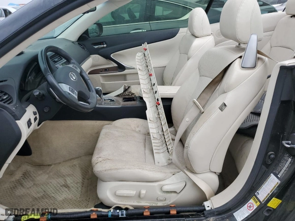 2012 Lexus IS 250C with VIN JTHFF2C24C2525183, listed as a Copart auction lot 74838624 with 0 mi miles and Non Repairable. Bid and sale history available at carsss.com. Image 7.