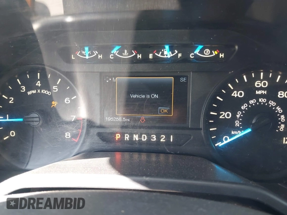 2017 Ford F-150 XL with VIN 1FTEX1E82HFA67391, listed as a IAAI auction lot 41783532 with 195,258 mi miles. Bid and sale history available at carsss.com. Image 7.