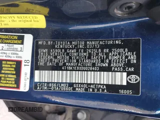2013 Toyota Avalon XLE with VIN 4T1BK1EBXDU028403, listed as a IAAI auction lot 41545852 with 147,668 mi miles and . Bid and sale history available at DreamBid. Image 9.