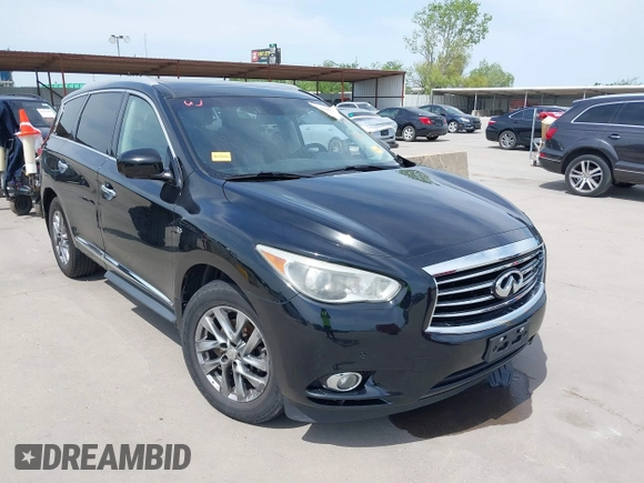 2015 Infiniti QX60 with VIN 5N1AL0MM7FC509756, listed as a IAAI auction lot 42024707 with 167,511 mi miles and . Bid and sale history available at DreamBid. Image 1.