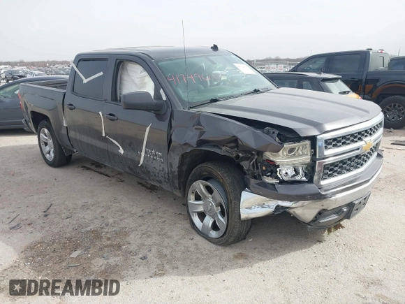 2014 Chevrolet Silverado 1500 LT with VIN 3GCPCREC1EG131664, listed as a IAAI auction lot 41749621 with 243,344 mi miles. Bid and sale history available at carsss.com. Image 1.