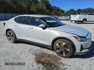 2023 Polestar 2 with VIN YSMEG3KA2PL157504, listed as a Copart auction lot 76419324 with 0 mi miles and Salvage Title. Bid and sale history available at carsss.com. Image 4.