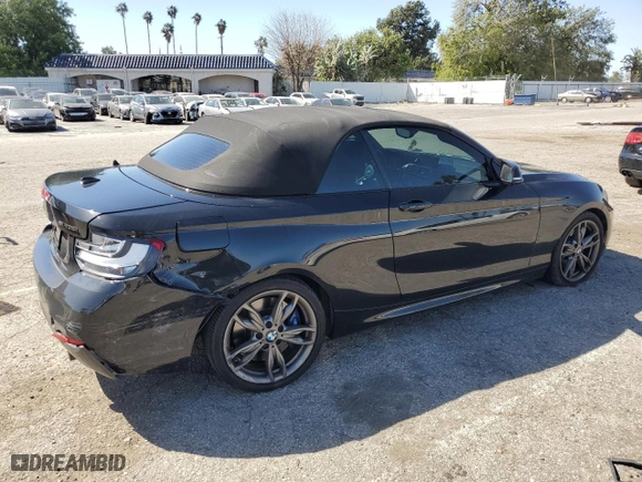 2015 BMW 2 Series M235i with VIN WBA1M1C56FV393730, listed as a Copart auction lot 45348734 with 59,231 mi miles and Salvage Title. Bid and sale history available at carsss.com. Image 3.