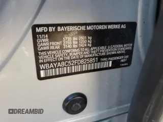 2015 BMW 7 Series 750i с VIN WBAYA8C52FD825851, выставлен на аукционе Copart как лот 45842584 с пробегом 108 517 миль миль и . История ставок и продаж доступна на DreamBid. Изображение 13.
