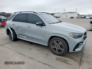 2024 Mercedes-Benz GLE 450 with VIN 4JGFB5KB3RB100087, listed as a Copart auction lot 51810665 with 3,983 mi miles and Salvage title. Bid and sale history available at DreamBid. Image 4.
