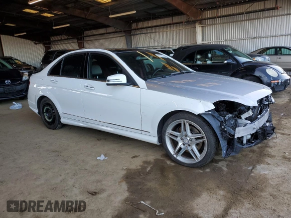 2013 Mercedes-Benz C 350 Sport with VIN WDDGF5HB4DG155153, listed as a Copart auction lot 87117974 with 9,198 mi miles and Clean Title. Bid and sale history available at DreamBid. Image 4.
