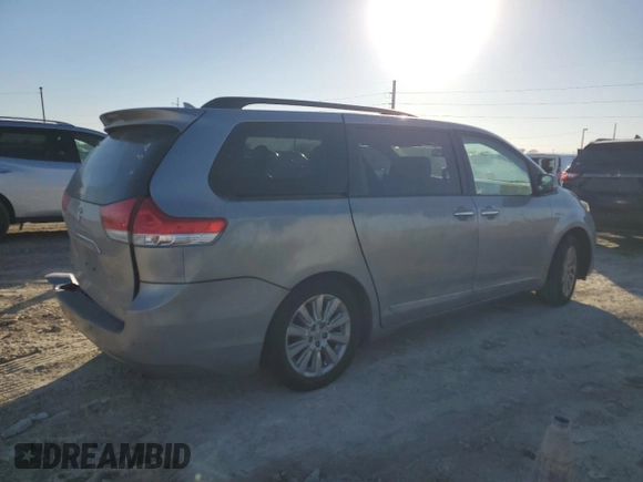 2011 Toyota Sienna XLE AAS with VIN 5TDYK3DC4BS101366, listed as a Copart auction lot 45296075 with 261,950 mi miles and Salvage Title. Bid and sale history available at carsss.com. Image 3.