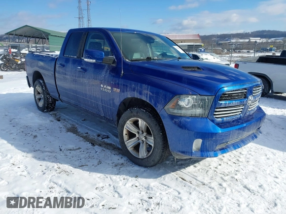 2014 Ram 1500 Sport with VIN 1C6RR7HT3ES362184, listed as a IAAI auction lot 41273983 with 149,833 mi miles and . Bid and sale history available at DreamBid. Image 1.