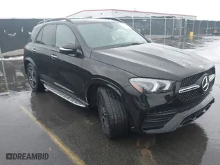 2022 Mercedes-Benz GLE with VIN 4JGFB4KB8NA807826, listed as a IAAI auction lot 41754876 with 44,427 mi miles. Bid and sale history available at carsss.com. Image 1.
