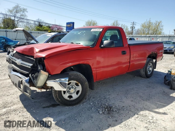 2003 Chevrolet Silverado 1500 Work Truck with VIN 1GCEK14X03Z280886, listed as a Copart auction lot 52237415 with 212,445 mi miles and Salvage Title. Bid and sale history available at DreamBid. Image 1.