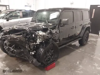 2019 Jeep Wrangler Unlimited Sahara with VIN 1C4HJXEG8KW522356, listed as a IAAI auction lot 41278957 with 53,373 mi miles. Bid and sale history available at carsss.com. Image 20.