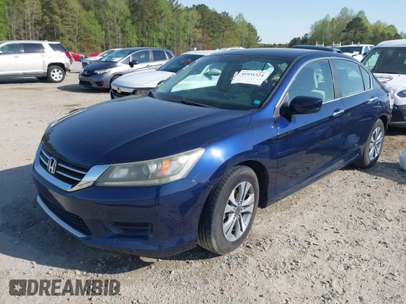 2014 Honda Accord Sedan LX with VIN 1HGCR2F3XEA217459, listed as a IAAI auction lot 41931324 with 109,500 mi miles. Bid and sale history available at carsss.com. Image 2.