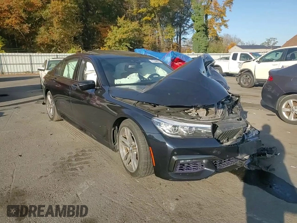 2018 BMW 7 Series 740i xDrive with VIN WBA7E4C53JGV23968, listed as a Copart auction lot 77244814 with 0 mi miles and Salvage Title. Bid and sale history available at carsss.com. Image 11.