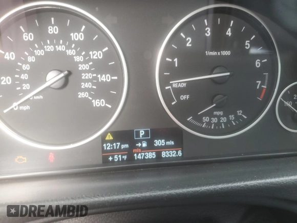 2013 BMW 3 Series 328i with VIN WBA3A5C58DF603454, listed as a Copart auction lot 46865985 with 147,385 mi miles and Clean Title. Bid and sale history available at carsss.com. Image 9.