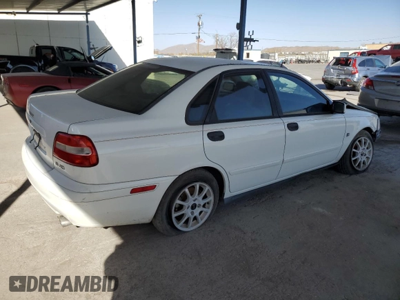 2003 Volvo S40 with VIN YV1VS29593F947544, listed as a Copart auction lot 83707754 with 125,782 mi miles and Clean Title. Bid and sale history available at carsss.com. Image 3.