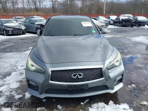 2014 Infiniti Q50 Premium with VIN JN1BV7AR8EM690406, listed as a IAAI auction lot 41525545 with 163,582 mi miles. Bid and sale history available at carsss.com. Image 12.