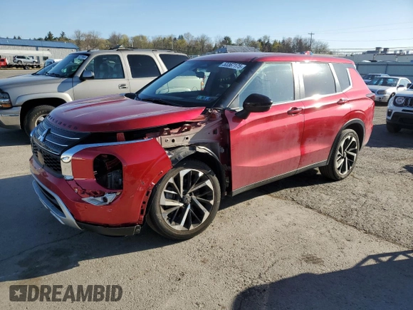 2022 Mitsubishi Outlander SE z VIN JA4J3UA88NZ024759, wystawiony jako Copart lot #53367175 z przebiegiem 18 558 mil mil oraz Szkoda całkowita • Salvage title. Historia ofert i sprzedaży dostępna na DreamBid. Obrazek 1.