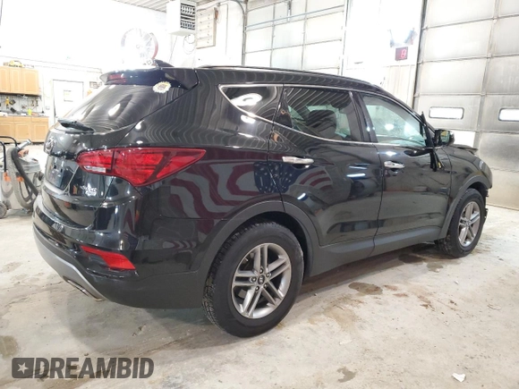 2017 Hyundai Santa Fe 2.4L with VIN 5NMZUDLB1HH022813, listed as a Copart auction lot 76973494 with 100,866 mi miles and Salvage title. Bid and sale history available at DreamBid. Image 3.