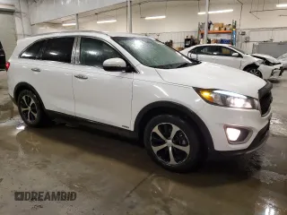 2017 Kia Sorento EX with VIN 5XYPHDA16HG274380, listed as a Copart auction lot 86149174 with 133,342 mi miles and Salvage Title. Bid and sale history available at carsss.com. Image 4.