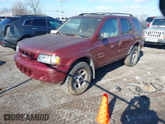 2002 Isuzu Rodeo S with VIN 4S2CK58W824301788, listed as a IAAI auction lot 41216681 with 171,615 mi miles and . Bid and sale history available at DreamBid. Image 2.
