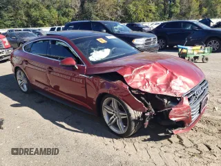 2018 Audi A5 Sportback Premium Plus with VIN WAUENCF5XJA007350, listed as a Copart auction lot 74680973 with 111,276 mi miles. Bid and sale history available at carsss.com. Image 4.