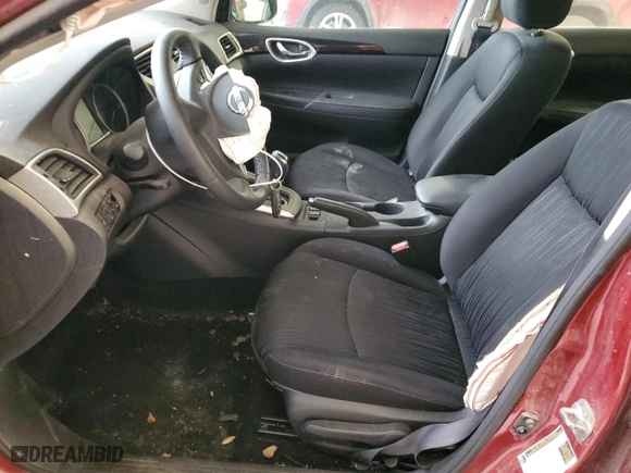2019 Nissan Sentra SV with VIN 3N1AB7AP7KY255467, listed as a Copart auction lot 86616584 with 0 mi miles and Salvage Title. Bid and sale history available at carsss.com. Image 7.