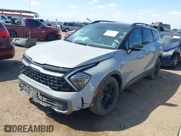 2023 Kia Sportage X-Pro Prestige z VIN 5XYK7CAF7PG091605, wystawiony jako IAAI lot #42414577 z przebiegiem 43 120 mil mil oraz . Historia ofert i sprzedaży dostępna na DreamBid. Obrazek 2.