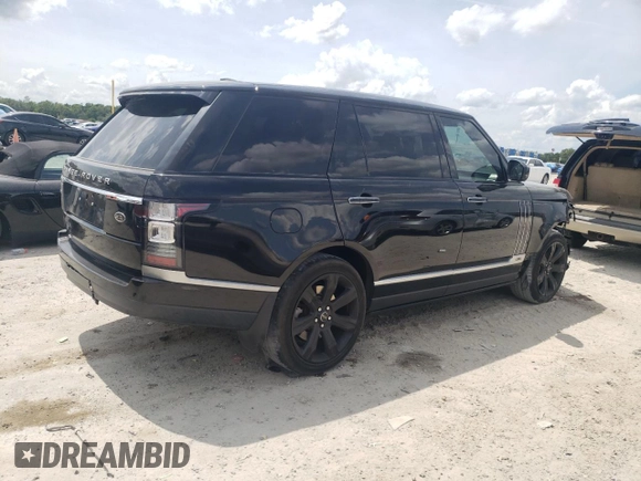 2015 Land Rover Range Rover with VIN SALGW3TF9FA204998, listed as a Copart auction lot 59112515 with 91,655 mi miles and Salvage title. Bid and sale history available at DreamBid. Image 3.