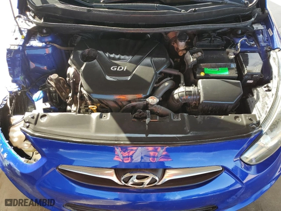 2014 Hyundai Accent GS with VIN KMHCT5AE8EU175586, listed as a Copart auction lot 87163834 with 88,190 mi miles and Non Repairable. Bid and sale history available at carsss.com. Image 11.