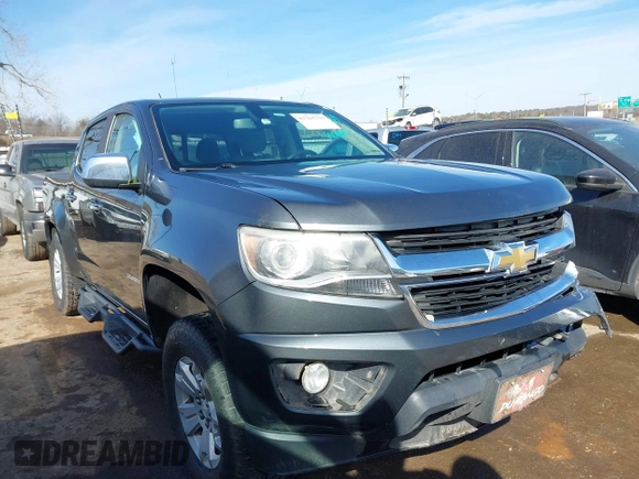 2016 Chevrolet Colorado 4WD LT with VIN 1GCGTCE35G1365059, listed as a IAAI auction lot 41565739 with 158,954 mi miles. Bid and sale history available at carsss.com. Image 1.