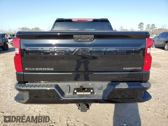 2022 Chevrolet Silverado 1500 Custom with VIN 1GCPDBEK9NZ524775, listed as a Copart auction lot 48331245 with 23,819 mi miles and Salvage Title. Bid and sale history available at carsss.com. Image 6.