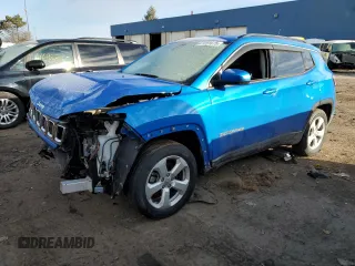 2018 Jeep Compass Latitude with VIN 3C4NJCBB0JT240818, listed as a Copart auction lot 47291675 with 64,679 mi miles and Salvage Title. Bid and sale history available at carsss.com. Image 1.