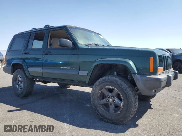 2001 Jeep Cherokee Sport with VIN 1J4FF48S91L610463, listed as a Copart auction lot 59601495 with Not provided miles and Salvage title. Bid and sale history available at DreamBid. Image 4.