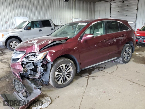 2016 Acura RDX Advance with VIN 5J8TB4H73GL007812, listed as a Copart auction lot 58619505 with 71,244 mi miles and Clean title. Bid and sale history available at DreamBid. Image 1.