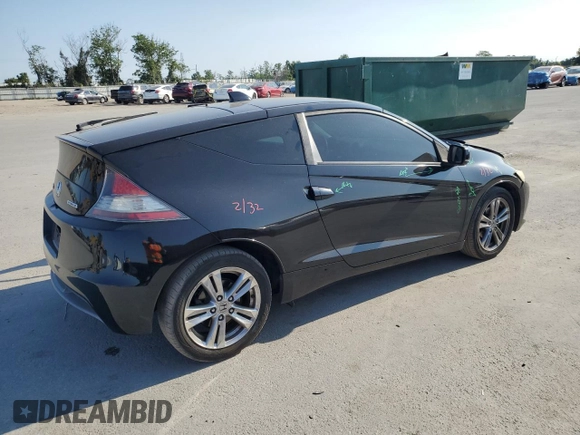 2011 Honda CR-Z with VIN JHMZF1C47BS007513, listed as a Copart auction lot 52969735 with 134,408 mi miles and Salvage Title. Bid and sale history available at carsss.com. Image 3.