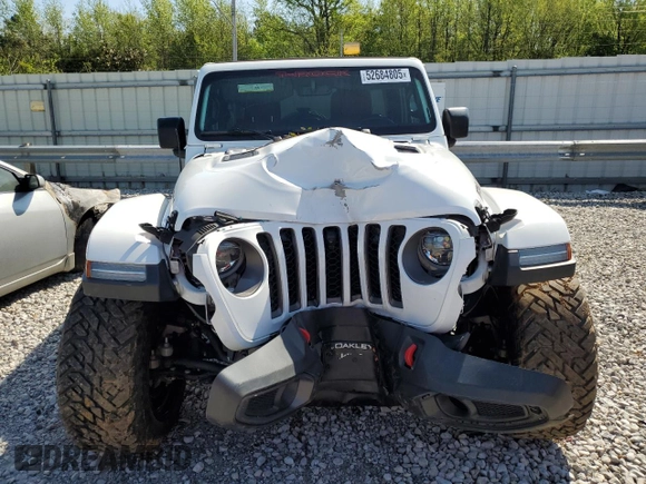 2021 Jeep Wrangler Unlimited Rubicon with VIN 1C4HJXFN3MW634045, listed as a Copart auction lot 52684805 with 34,133 mi miles and Clean Title. Bid and sale history available at DreamBid. Image 5.