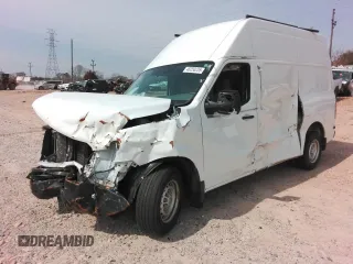 2019 Nissan NV Cargo SV z VIN 1N6BF0LY7KN807353, wystawiony jako Copart lot #46250235 z przebiegiem 59 398 mil mil oraz Szkoda całkowita • Salvage title. Historia ofert i sprzedaży dostępna na DreamBid. Obrazek 1.