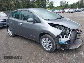 2015 Nissan LEAF S z VIN 1N4AZ0CP6FC310007, wystawiony jako IAAI lot #42292002 z przebiegiem 48 445 mil mil oraz . Historia ofert i sprzedaży dostępna na DreamBid. Obrazek 1.