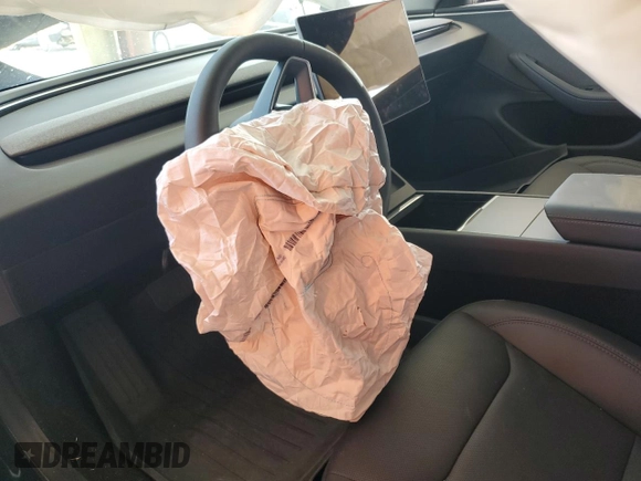 2025 Tesla Model 3 Long Range with VIN 5YJ3E1EA3SF942442, listed as a Copart auction lot 57716185 with Not provided miles and Non repairable. Bid and sale history available at DreamBid. Image 8.