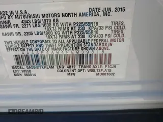 2015 Mitsubishi Outlander Sport 2.4 GT with VIN 4A4AP4AW4FE039818, listed as a IAAI auction lot 41762717 with 139,712 mi miles. Bid and sale history available at carsss.com. Image 9.