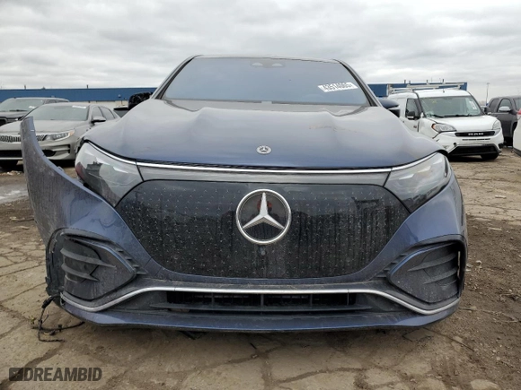 2023 Mercedes-Benz EQS with VIN 4JGDM4EB2PA002629, listed as a Copart auction lot 43514065 with NaN miles and Salvage Title. Bid and sale history available at carsss.com. Image 5.